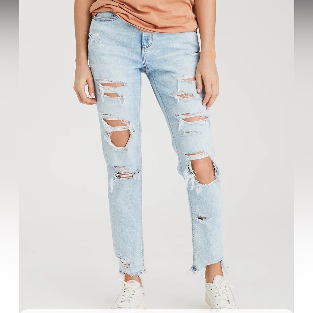 AE Stretch Mom Jeans